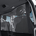 Ford Transit (01/2014 - ..) flexibele scheidingswand beschermingswand, transparant Ford Transit (01/2014 - ..) flexibele scheidingswand beschermingswand, transparant