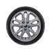 Ford Tourneo / Transit Connect (06/2018 - 03/2024) lichtmetalen velg met winterband 16", 5-spaaksdesign, zilver