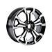 Ford Fiesta (07/2017 - 2023) lichtmetalen velg 18" 5 x 2-spaaks design, zwart gefreesd