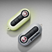 Fiat Panda 2011 - .. sleutelbehuizingen lichtgevend + grijs Fiat Panda 2011 - .. sleutelbehuizingen lichtgevend + grijs