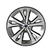 Ford Explorer (08/2019 - ..) lichtmetalen velg met winterband 20", 5 x 2-spaaksdesign, zilver