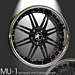 Musketier Citroën C4 Aircross lichtmetalen velg MU-1 8,5x19 zwart met rvs
