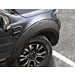 Ford Ranger (02/2019 - ..) Limited & Wildtrak wielkuipverbreders voor en achter, mat zwart met chromen boutafdekkingen