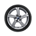 Ford Puma (10/2019 - ..) lichtmetalen velg met winterband 16", 5-spaaksdesign, zilver Ford Puma (10/2019 - ..) lichtmetalen velg met winterband 16", 5-spaaksdesign, zilver