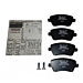 Dacia Dokker / Duster 2010 - .. / Lodgy / Logan 2008 - .. remblokkenset voor Dacia Dokker / Duster 2010 - .. / Lodgy / Logan 2008 - .. remblokkenset voor