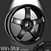 Musketier Peugeot 407 coupé lichtmetalen velg Win-Star 7,5x17 zwart
