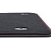 Ford Focus (04/2018 - 06/2020) floor mats Premium velour, front, red with gray stitching RHD (with automatic transmission)