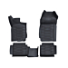 Ford Ranger (11/2011 - 11/2022) vloermatten all-weather, voor en achter, Performance-logo (Super enkele cabine)
