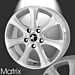 Musketier Peugeot Expert (2007 - 2016) lichtmetalen velg Matrix 7Jx16 zilver