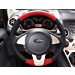 Ford Ka (09/2008 - 2016) lederen stuurwiel in zwart/rood met rand in Pearl White