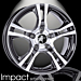 Musketier Peugeot 308 (2013 - ..) alloy wheel Impact 8x18 black polished Musketier Peugeot 308 (2013 - ..) alloy wheel Impact 8x18 black polished