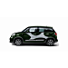 Fiat 500L stickerset 'elastiek' zilver
