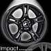 Musketier Peugeot 407 alloy wheel Impact 7Jx17 matt black Musketier Peugeot 407 alloy wheel Impact 7Jx17 matt black