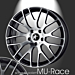 Musketier Peugeot 5008 (2009 - 2017) lichtmetalen velg MU-Race 7x17 zwart gepolijst