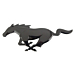 Ford Mustang (03/2015 - 03/2023) logo zwart achterklep