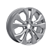 Ford Puma (10/2019 - ..) behalve ST en ST X lichtmetalen velg 17" 5 x 2-spaaks design, Sparkle Silver