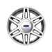 Ford Fusion (2002 - 2012) lichtmetalen velg 15" 6x2-spaaks sterdesign, gepolijst zilver