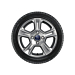 Ford Tourneo Courier / Transit Courier (03/2014 - 07/2023) lichtmetalen velg 15" winterband, 5-spaaksdesign, zilver