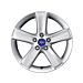 Ford alloy wheel 17" 5-spoke design, silver Ford alloy wheel 17" 5-spoke design, silver