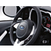 Ford Ka (05/2014 - 2016) lederen stuurwiel zwart met rand in Pearl White en witte stiksels Ford Ka (05/2014 - 2016) lederen stuurwiel zwart met rand in Pearl White en witte stiksels