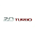 Opel embleem "2.0 Turbo"