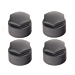 Audi / Seat / Skoda / Volkswagen kapjes voor slotbouten zwart (4 stuks)