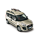 Fiat Doblo 2010 - 2016 dakdragers op de langsdragers Fiat Doblo 2010 - 2016 dakdragers op de langsdragers