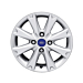 Ford Fiesta (09/2008 - 06/2017) lichtmetalen velg 15" 8-spaaks design, zilver