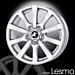 Musketier Peugeot 206 lichtmetalen velg Lesmo 7x17 zilver