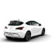 Opel Astra J GTC OPC-line rear bumper spoiler with chromed exhaust pipe Opel Astra J GTC OPC-line rear bumper spoiler with chromed exhaust pipe