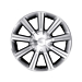Ford lichtmetalen velg 17" 9-spaaks design, gepolijst antraciet