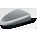Opel Corsa D / E spiegelkappen "Summit White"