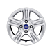 Ford Fiesta (09/2008 - 06/2017) lichtmetalen velg 15" 5x2-spaaks design, zilver
