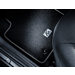 Ford Ka (09/2008 - 09/2012) vloermatten, premium velours voor, zwart met zilver dubbel stiksel