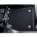 Ford Fiesta (07/2017 - 2023) / Puma (10/2019 - ..) vloermatten, Premium velours voor, zwart met rode stiksels