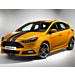 Ford Focus (09/2014 - 03/2018) ST racestrepen Over-the-top, mat zwart