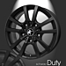 Musketier Peugeot Boxer 2006 - 2014 lichtmetalen velg Duty 6,5x16 zwart