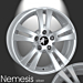 Musketier Peugeot 308 (2013 - ..) lichtmetalen velg Nemesis 6,5x16 zilver