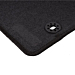 Ford Focus (07/2004 - 12/2010) vloermatten, zwart met logo en bevestigingspunten RHD