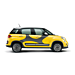 Fiat 500L stickerset 'elastiek' donkergrijs Fiat 500L stickerset 'elastiek' donkergrijs
