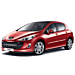 Peugeot 308 (2007 - 2013) spoilerpakket voor modellen met standaard achterbumper