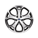 Ford Galaxy / S-MAX (04/2006 - 04/2015) lichtmetalen velg 18" 5-spaaks Y-design, gepolijst antraciet
