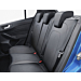 Ford Focus (04/2018 - ..) stoelovertrek premium voor achterbank, zwart kunstleder
