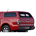 Ford Ranger (02/2019 - ..) dubbele cabine hard top met zijruiten, Race Red Ford Ranger (02/2019 - ..) dubbele cabine hard top met zijruiten, Race Red