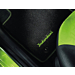 Ford Ka (09/2008 - 09/2012) vloermatten, premium velours voor, zwart met Individual-logo