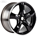 Ford Mustang (03/2015 - ..) 19" lichtmetalen velg 5-spaaks achterzijde Bullitt Black Finish Ford Mustang (03/2015 - ..) 19" lichtmetalen velg 5-spaaks achterzijde Bullitt Black Finish