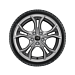 Ford Focus (04/2018 - ..) lichtmetalen velg met winterband 17", 5x2-spaken, Y-design, zilver
