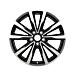Ford Kuga (09/2016 - 11/2019) lichtmetalen velg 18" 5 x 2-spaaks V design, zwart gefreesd