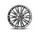 Fiat Punto set lichtmetalen velgen 17" matgrijs / antraciet