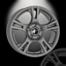 Musketier Peugeot 407 alloy wheel Impact 7Jx17 gun metal matt Musketier Peugeot 407 alloy wheel Impact 7Jx17 gun metal matt